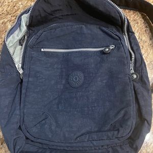 Kipling Large Navy Blue Backpack